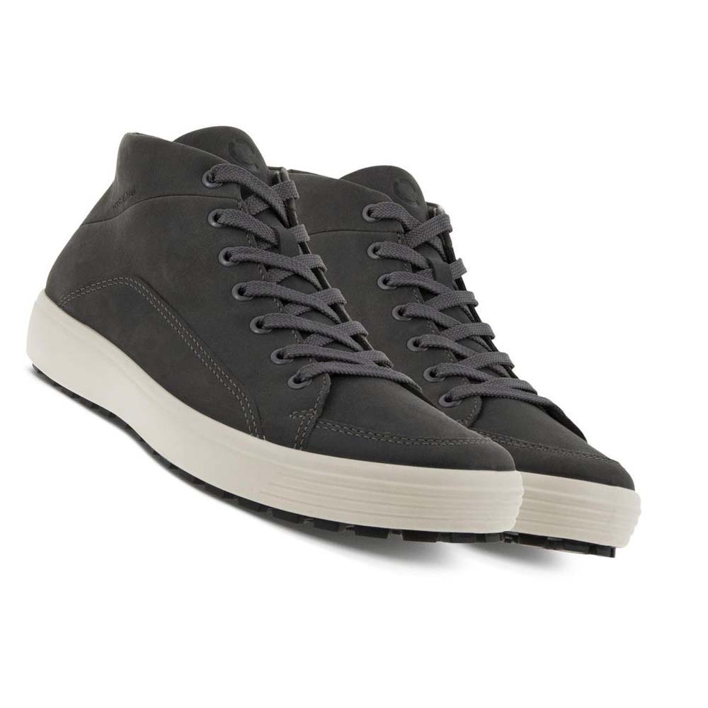 Men's Ecco Soft 7 Tred Urban Casual Shoes Black | Canada 484VRW